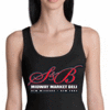 Restaurant - Ladies Black Tank Top with 2 color imprint.