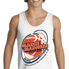 Basketball tournament logo screened on a Tank Top