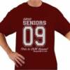 Senior Tee shirt with 1 color imprint.